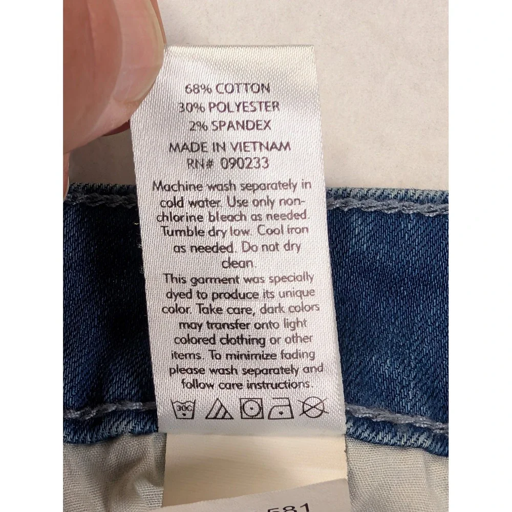 PacSun Mens Skinny Jeans 32 x 30 Paint Splatter Distressed Light Wash Blue